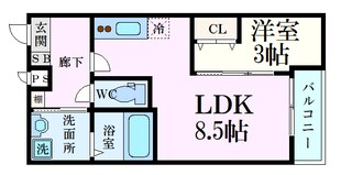 ＭＯＶＥ五日市の物件間取画像